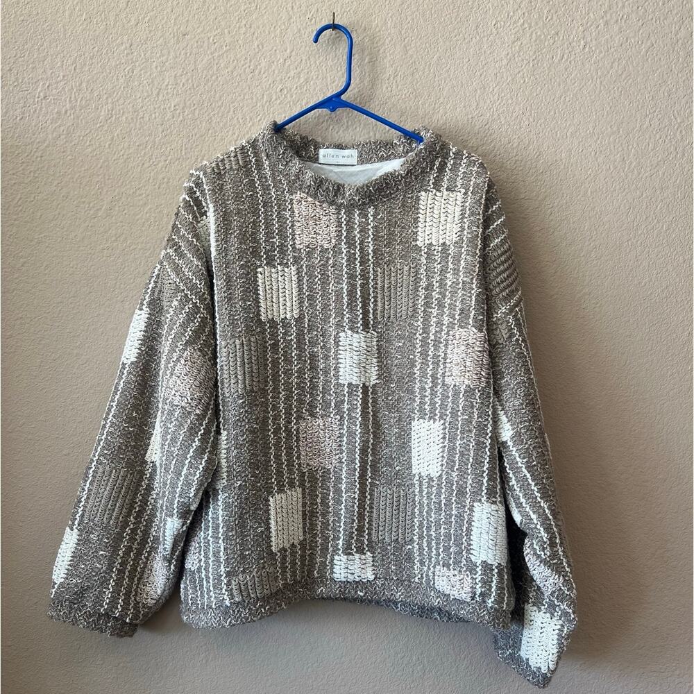 Vintage 80s Allen Wah lambswool sweater size L
